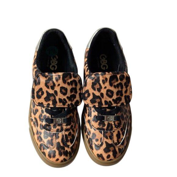 GBG Los Angeles Leopard Print Lace-up w/Flap Sneakers NWOB Womens Size 7.5 & 8 - Picture 7 of 9